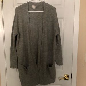 Gray long cardigan, soft and warm by A New Day